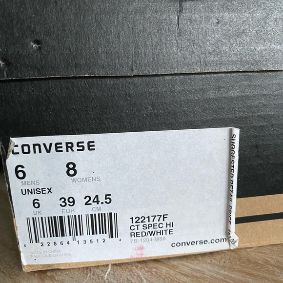 Converse All Star High~Top W8/M6 - Picture 4 of 4